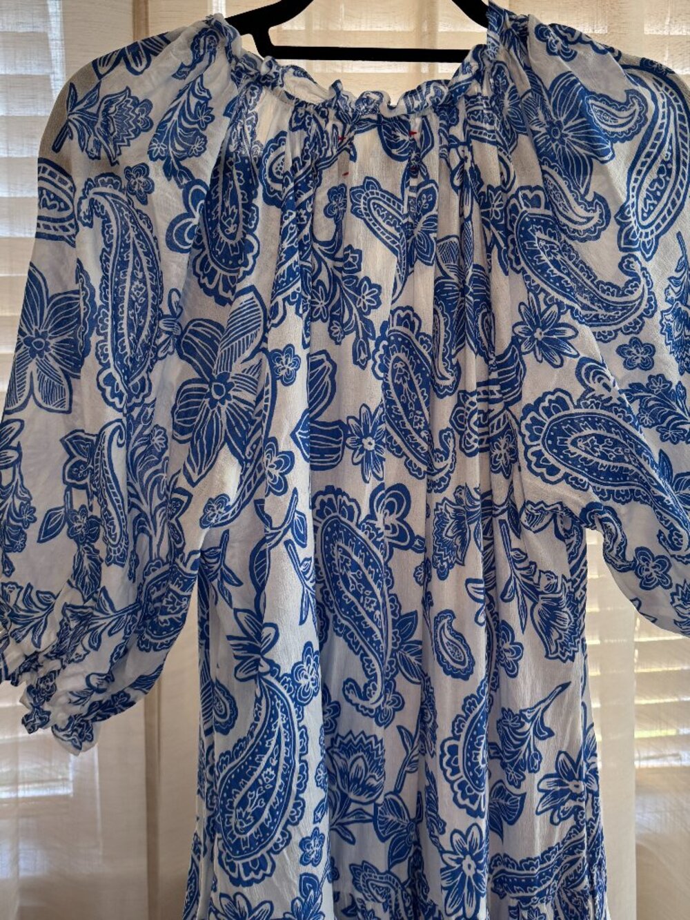 Xirena Lyta Dress in Santorini Blue Paisley | Medium - Picture 2 of 11